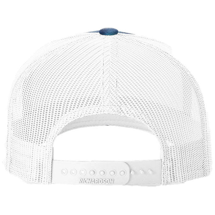 Richardson Kryptek Pontus/White Printed Five-Panel Trucker