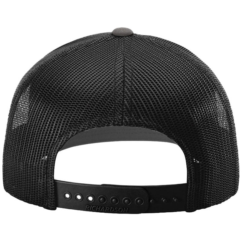 Richardson Charcoal/Black 112+ R-Flex Adjustable Trucker