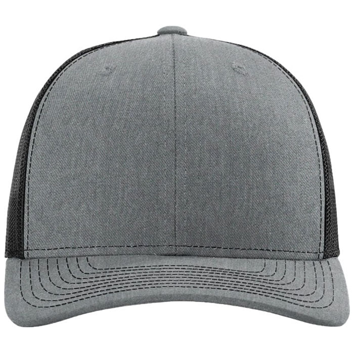 Richardson Heather Grey/Black 112+ R-Flex Adjustable Trucker