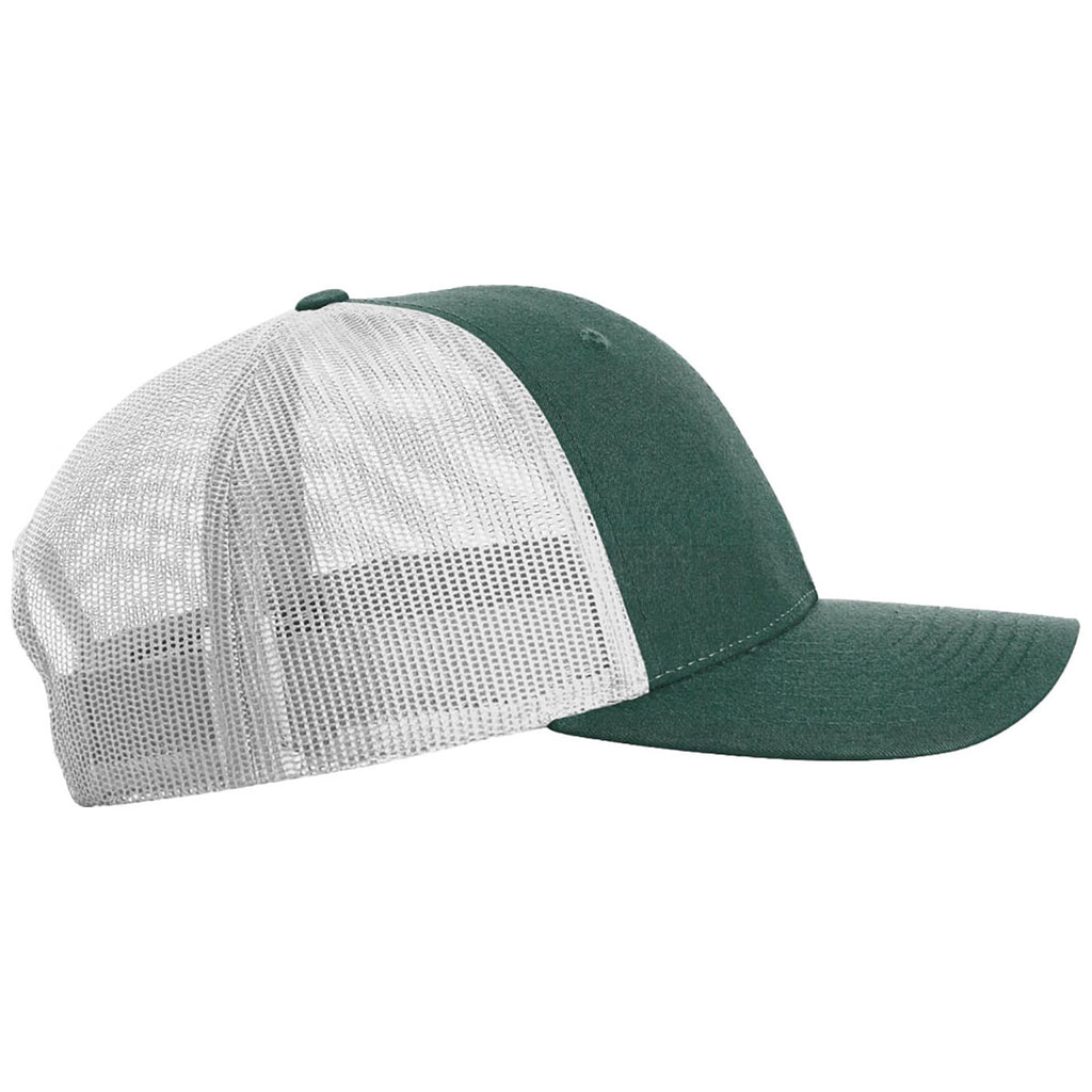 Richardson Dark Green Heather/Light Grey Low Pro Trucker