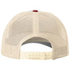 Richardson Heather Grey/Birch/Cardinal Low Pro Trucker