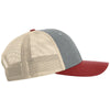 Richardson Heather Grey/Birch/Cardinal Low Pro Trucker