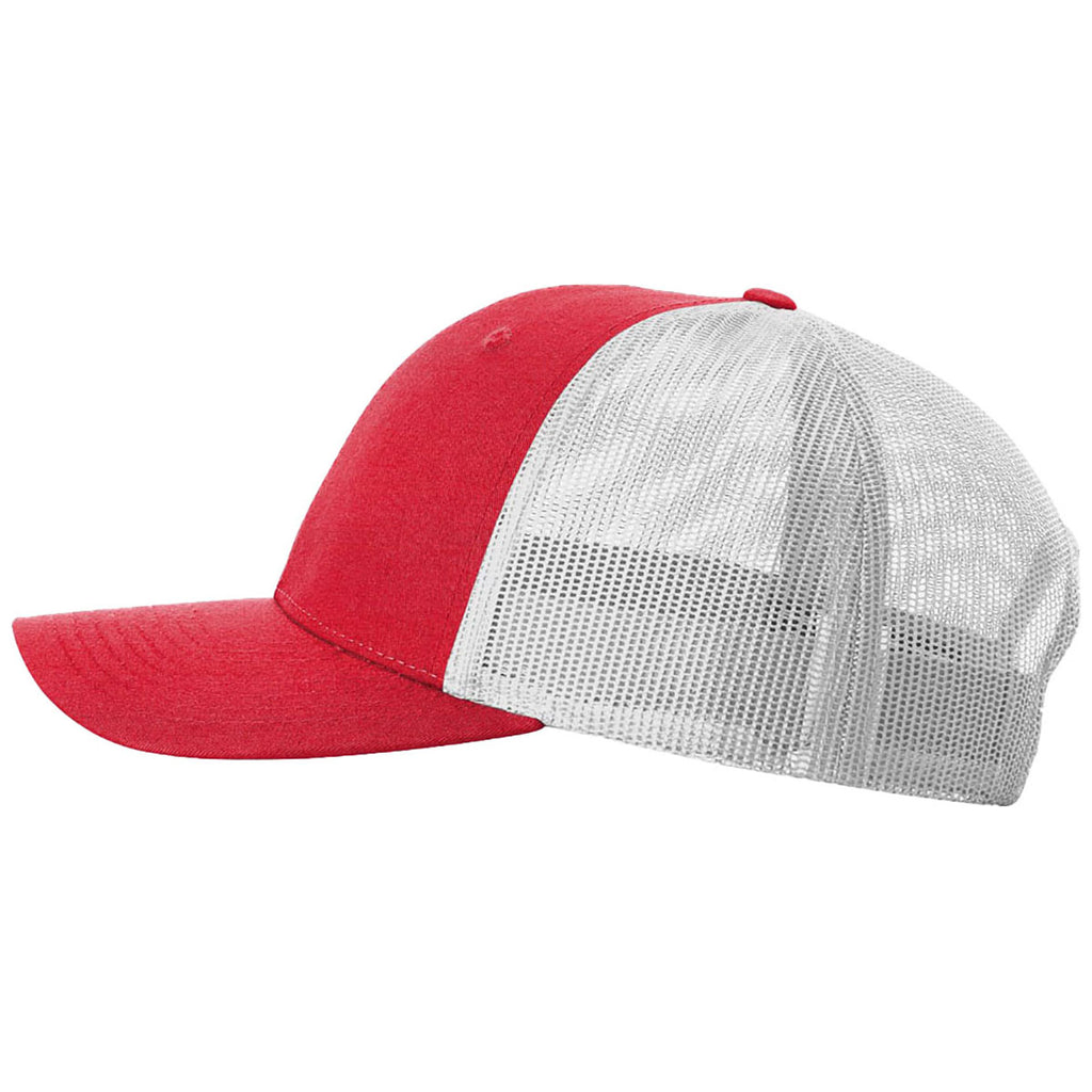 Richardson Red Heather/Light Grey Low Pro Trucker