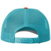 Richardson White/Hawaiian Blue/Pale Orange Low Pro Trucker