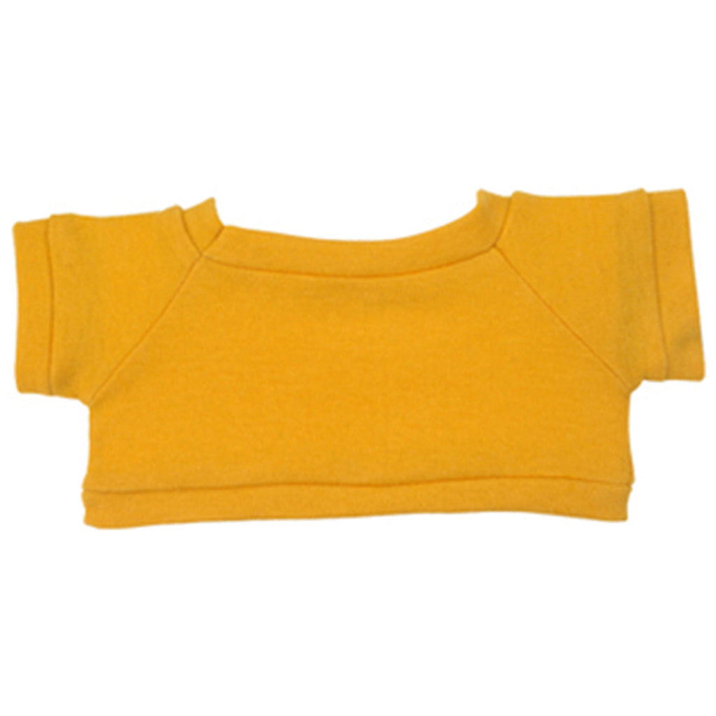 Hit 8 1/2" Big Paw Brown Bear with Athletic Gold T-Shirt