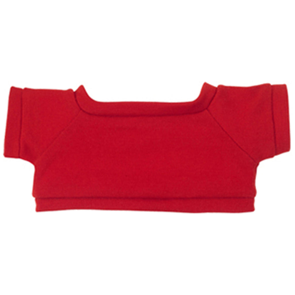 Hit 8 1/2" Big Paw White Bear with Red T-Shirt