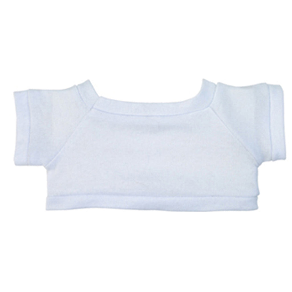 Hit 8 1/2" Big Paw White Bear with White T-Shirt