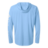 Columbia Men's White Cap/ White PFG Terminal Tackle Hooded Long Sleeve T-Shirt