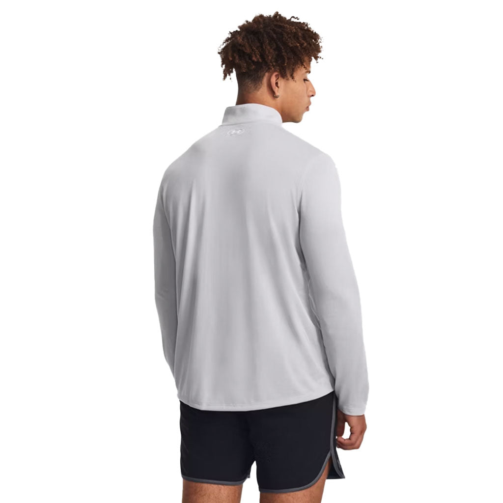 Under Armour Men's Mod Grey Light Heather Team Tech 1/4 Zip