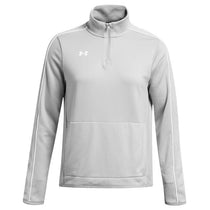 Under Armour Women's Mod Grey/White Command Warm Up 1/4 Zip
