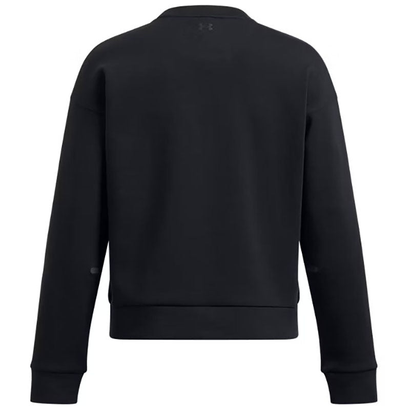 Under Armour Women's Black/Black Unstoppable Fleece Crew