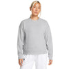 Under Armour Women's Mod Grey Light Heather/Black Unstoppable Fleece Crew