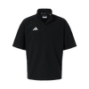 Adidas Men's Black/White Short Sleeve Quarter-Zip Pullover
