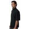Adidas Men's Black/White Short Sleeve Quarter-Zip Pullover