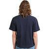 American Apparel Unisex Navy Heavyweight Cotton Mid-Length Tee