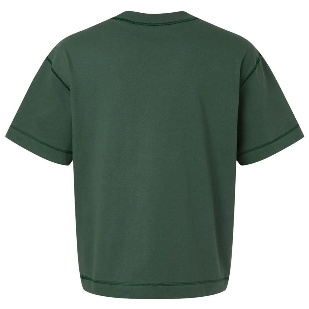 American Apparel Unisex Pine Heavyweight Cotton Mid-Length Tee
