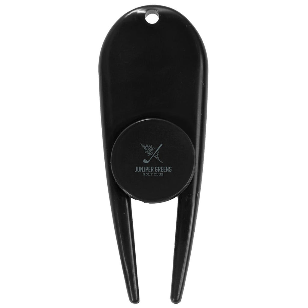 Leed's Black Divot Tool with Ball Marker