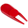 Leed's Red Divot Tool with Ball Marker