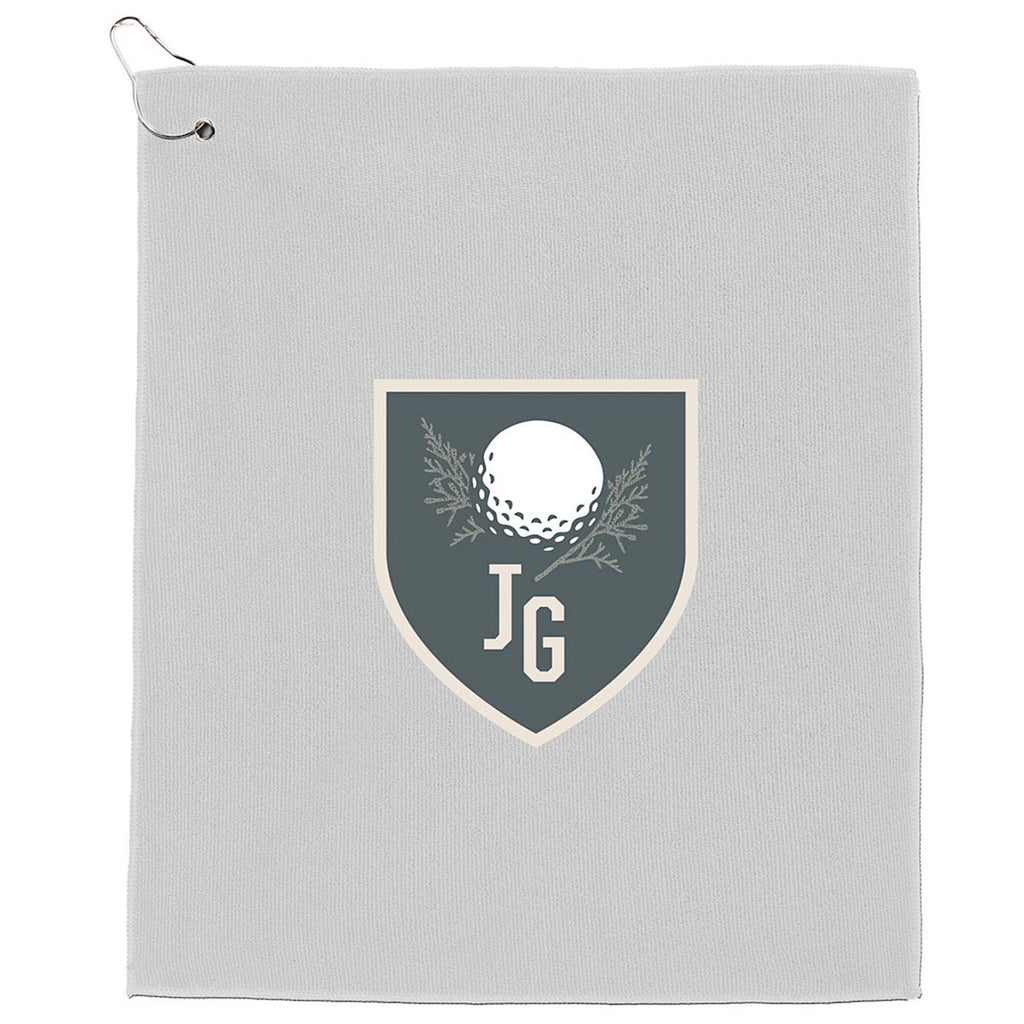 Leed's White 15" x 18" RPET 300g Terry Polyester Towel