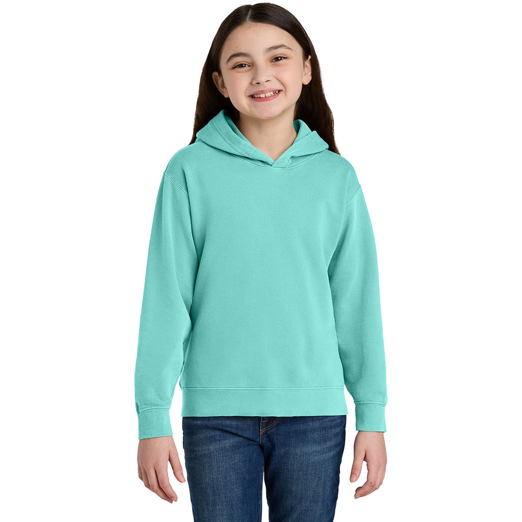 Comfort Colors Youth Chalky Mint Lightweight Hooded Sweatshirt
