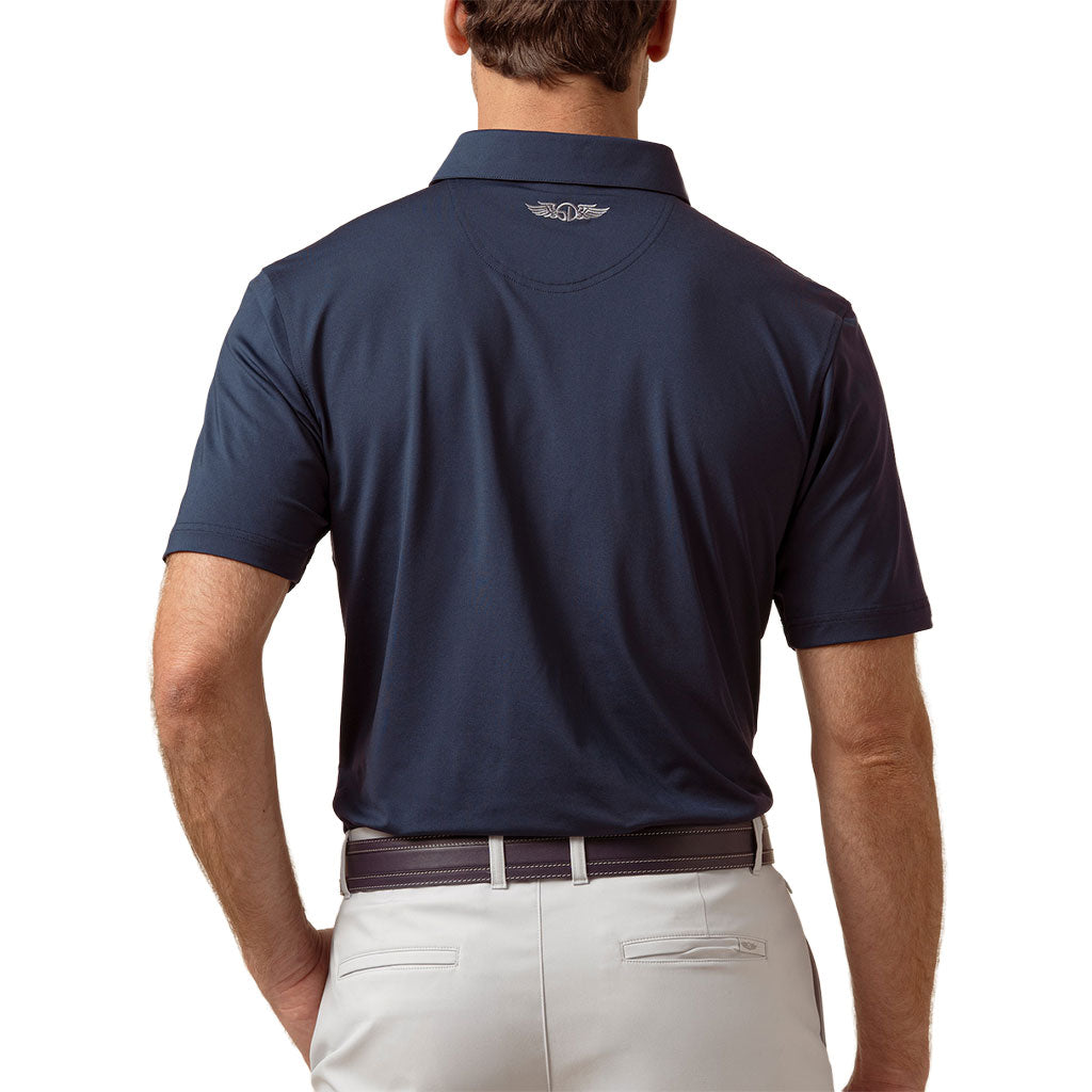 Straight Down Men's New Indigo Olympic Polo