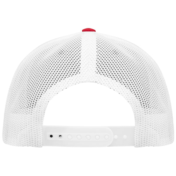 Hit Red with White Mesh The Hauler Classic Trucker