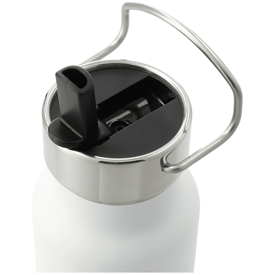 Leed's White Thor Copper Vacuum Insulated Bottle 25oz Straw Lid