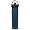48-Hour Hydro Flask Indigo Wide Mouth 24oz Bottle with Flex Straw Cap