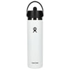 Hydro Flask White Wide Mouth 24oz Bottle with Flex Straw Cap