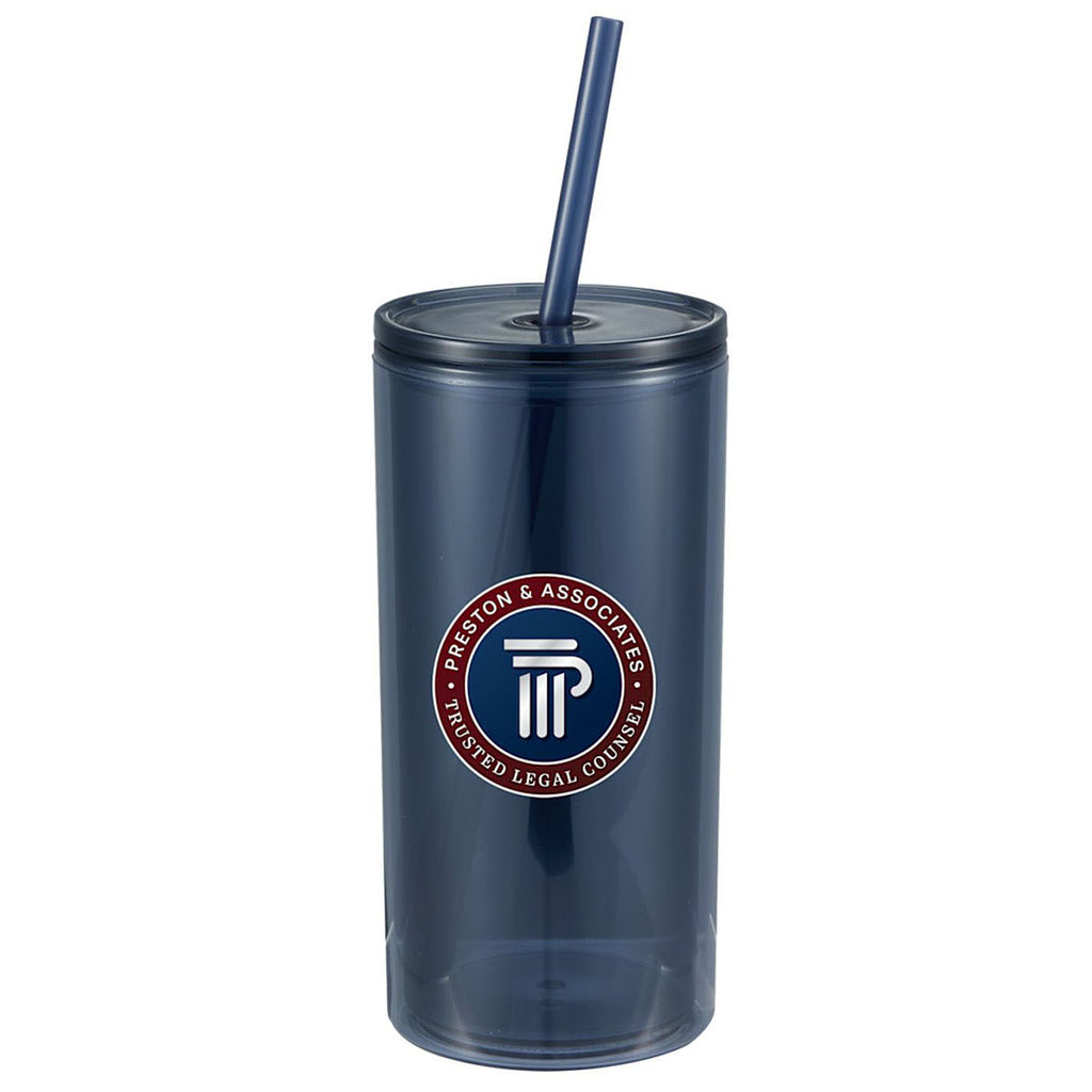 Leed's Nightfall Blue Marly Recycled Acrylic Tumbler 16oz