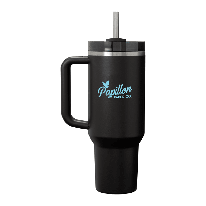 Stanley Black Quencher H2.0 FlowState Tumbler 40 oz