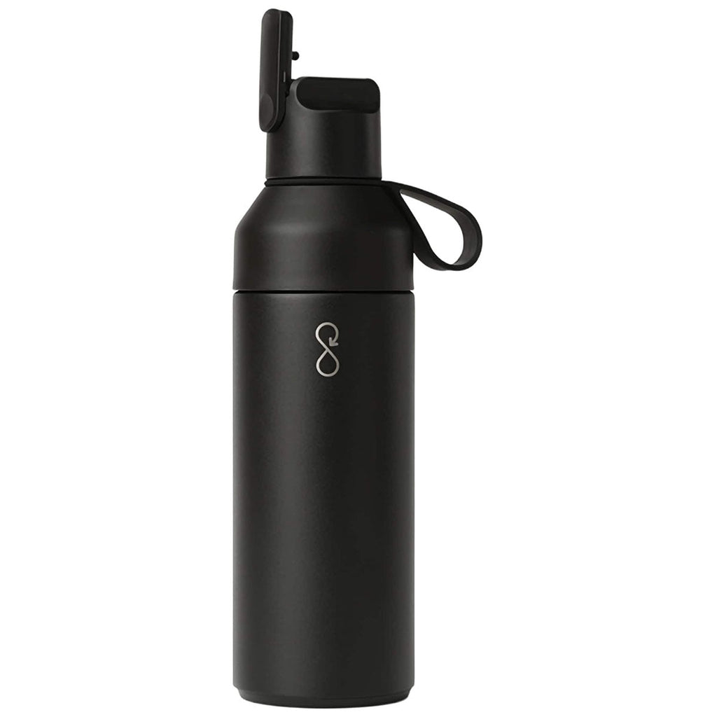 Ocean Bottle Black Go Sports Bottle 500Ml