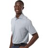 Paragon Men's Navy Heather Bohemian Striped Heather Performance Polo