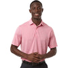 Paragon Men's Red Heather Bohemian Striped Heather Performance Polo
