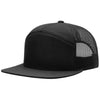 Richardson Black 7-Panel Trucker