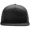 Richardson Black 7-Panel Trucker