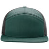 Richardson Dark Green/Black 7-Panel Trucker
