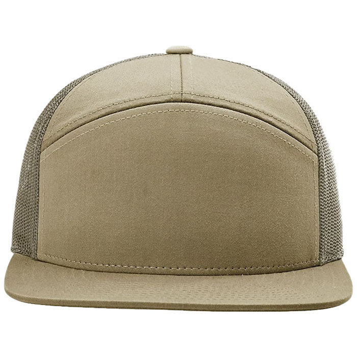 Richardson Pale Khaki/Loden 7-Panel Trucker