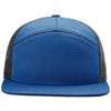 Richardson Royal/Black 7-Panel Trucker