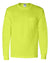 Gildan Unisex Safety Green Ultra Cotton Long-Sleeve Pocket T-Shirt