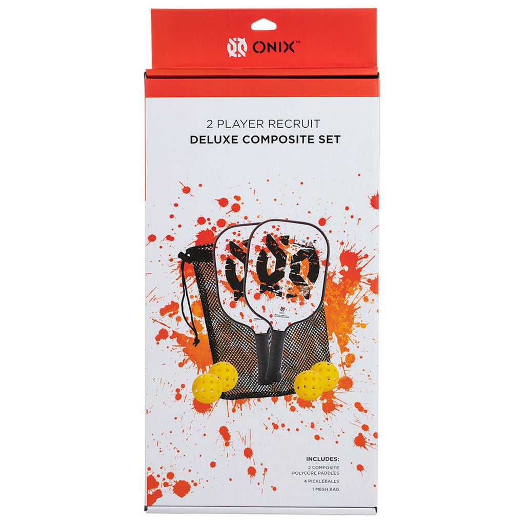 Onix White Recruit Composite Pickleball Set