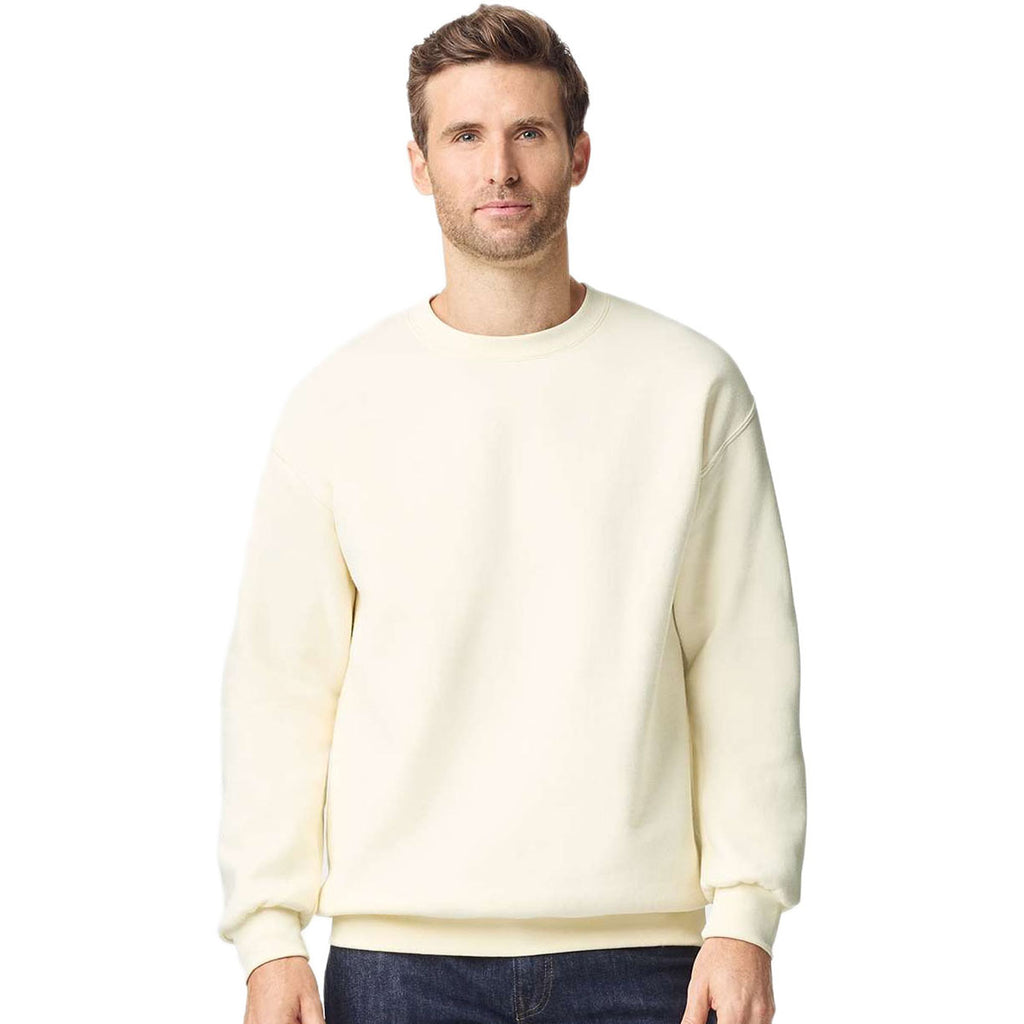 Gildan Unisex Off White Hammer Maxweight Crewneck Sweatshirt