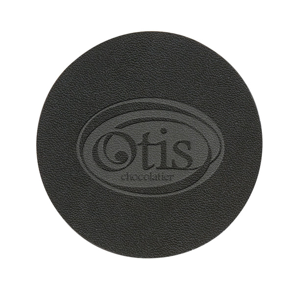 Hit Black Bonded Leather Coaster