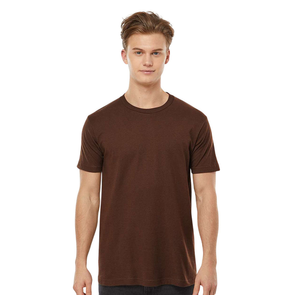 Tultex Unisex Brown Fine Jersey T-Shirt