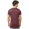 Tultex Unisex Heather Burgundy Fine Jersey T-Shirt