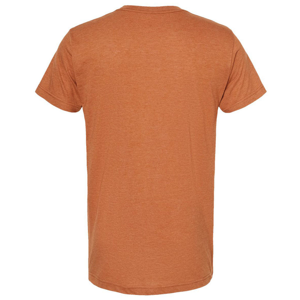 Tultex Unisex Heather Rust Fine Jersey T-Shirt