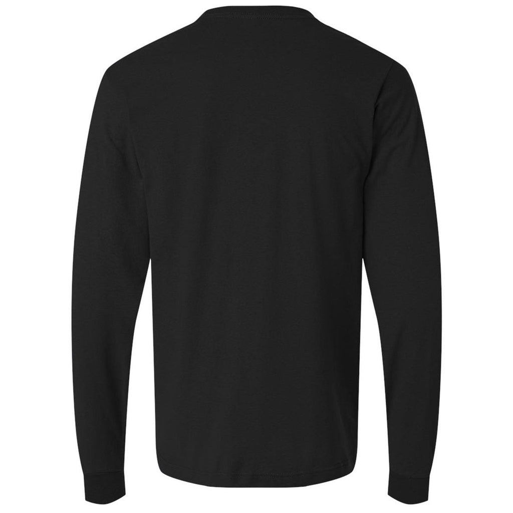 Tultex Unisex Black Fine Jersey Long Sleeve T-Shirt