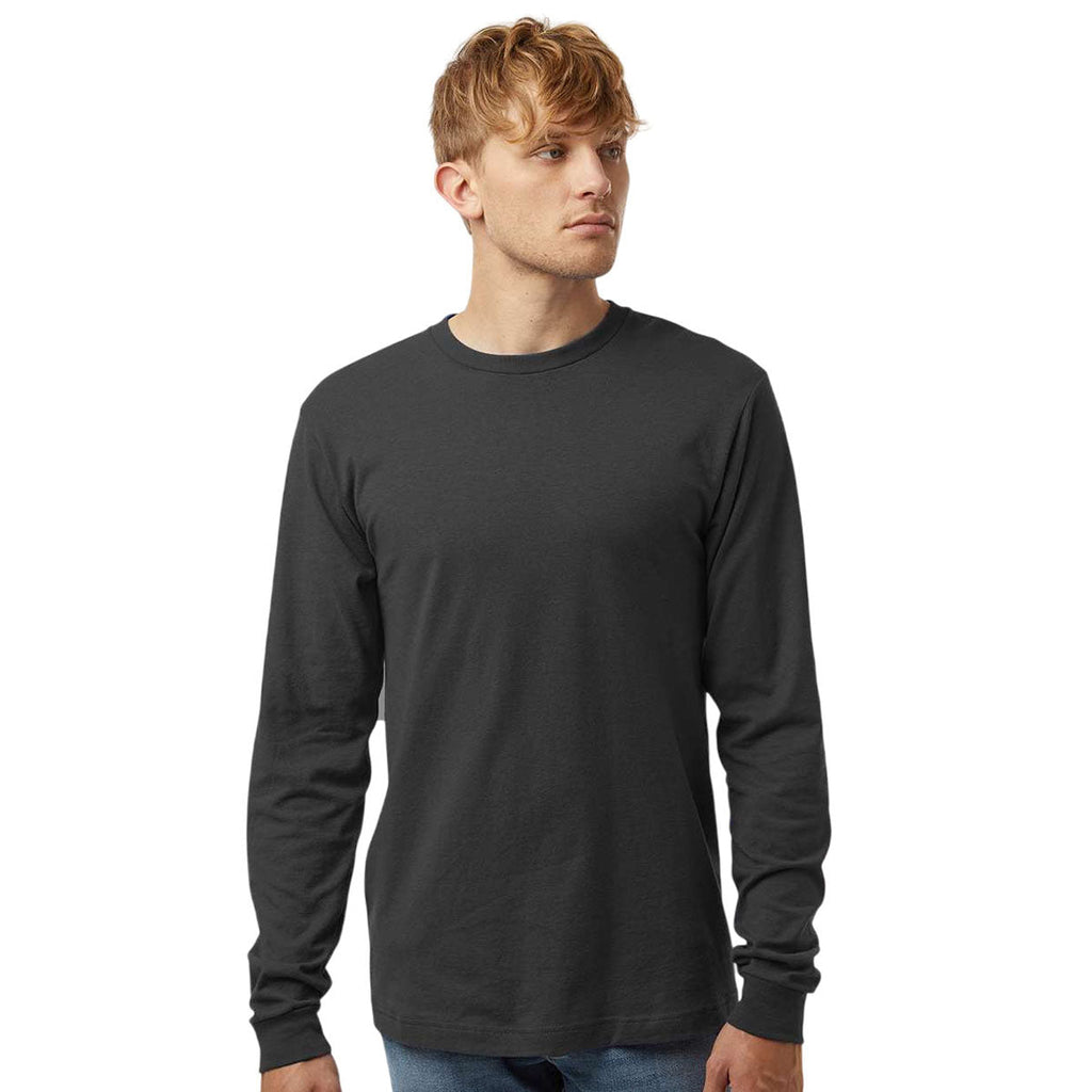 Tultex Unisex Charcoal Fine Jersey Long Sleeve T-Shirt