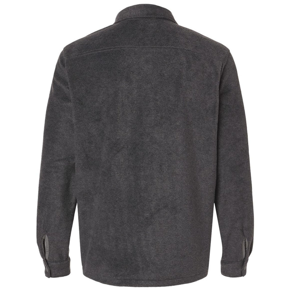 Columbia Men's Charcoal Grey Heather Steens Mountain Solid Shirt Jacket