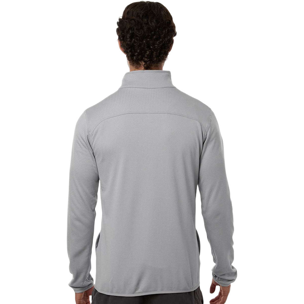Columbia Men's Columbia Grey Essential Hike Grid Fleece Full-Zip